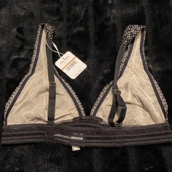 Free people, Alia Bralette, black combo, SZ S, NWT - Picture 7 of 9